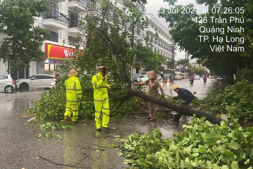 Tài xế kể giây phút CSGT giải cứu 2 ô tô khách mắc kẹt vì mưa bão- Ảnh 1.