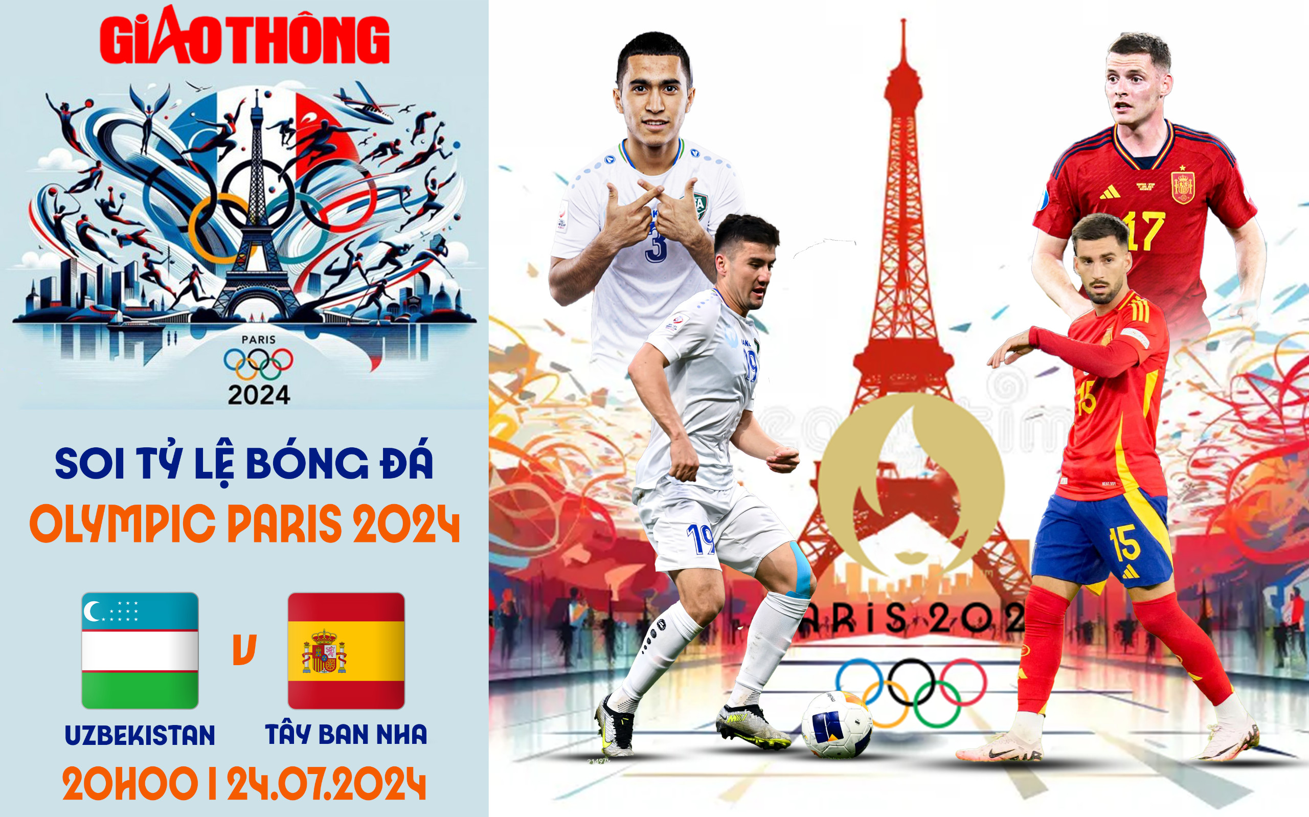 Soi tỷ lệ Uzbekistan vs Tây Ban Nha (20h ngày 24/7), bảng C bóng đá nam Olympic 2024- Ảnh 1.