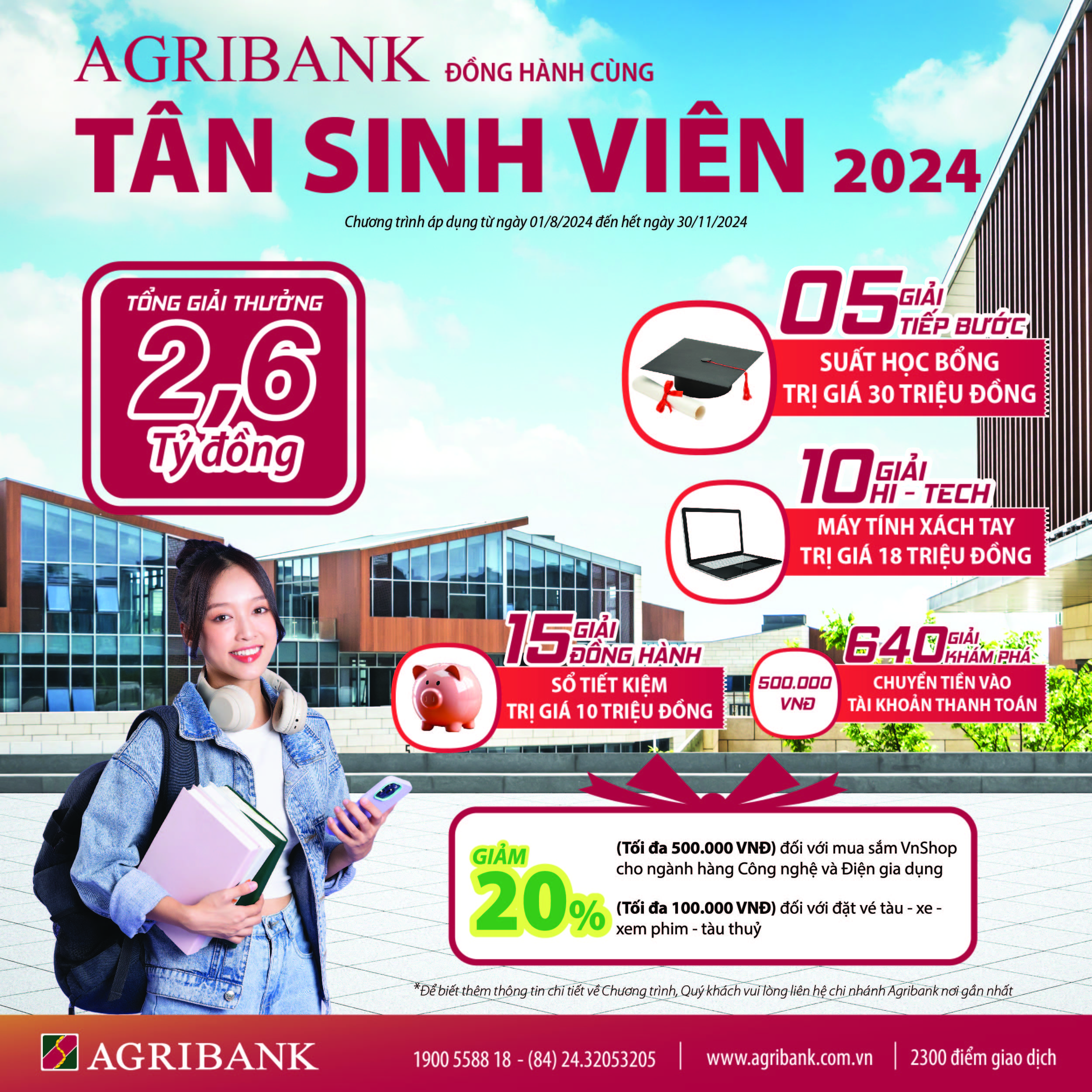 Agribank triển khai chương trình “Agribank đồng hành cùng tân sinh viên năm 2024”- Ảnh 1.