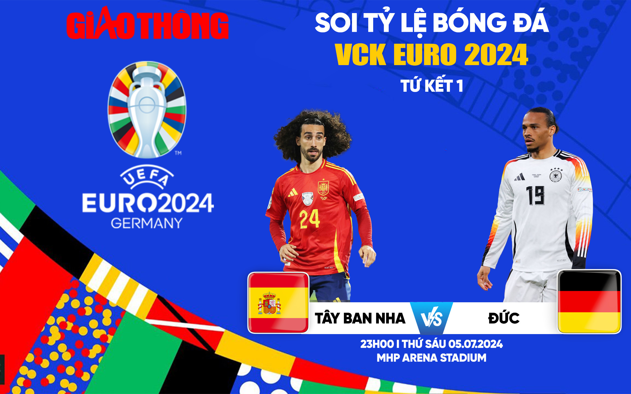 Soi tỷ lệ Tây Ban Nha vs Đức (23h ngày 5/7), tứ kết EURO 2024- Ảnh 1.