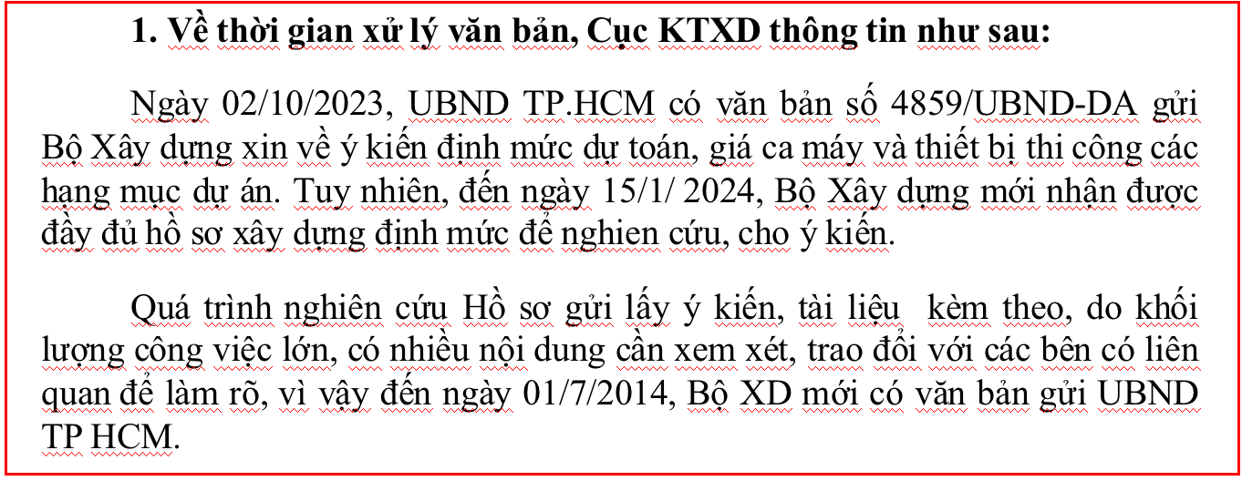 Bộ Xây dựng lý giải nguyên nhân 9 tháng mới trả lời một văn bản khẩn- Ảnh 2.