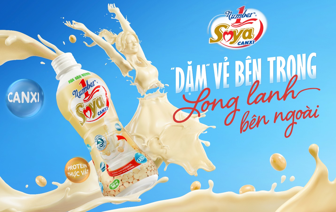 Number 1 Soya Canxi gây ấn tượng với thông điệp mới.