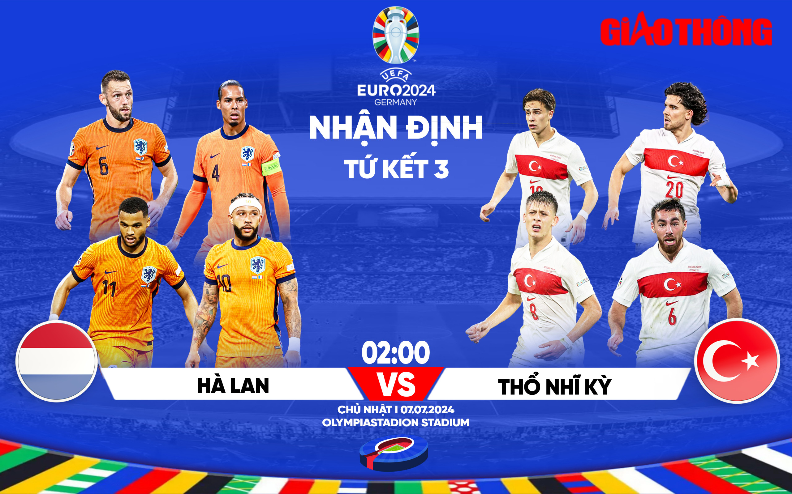 Nhận định Hà Lan vs Thổ Nhĩ Kỳ (2h ngày 7/7), tứ kết EURO 2024- Ảnh 1.