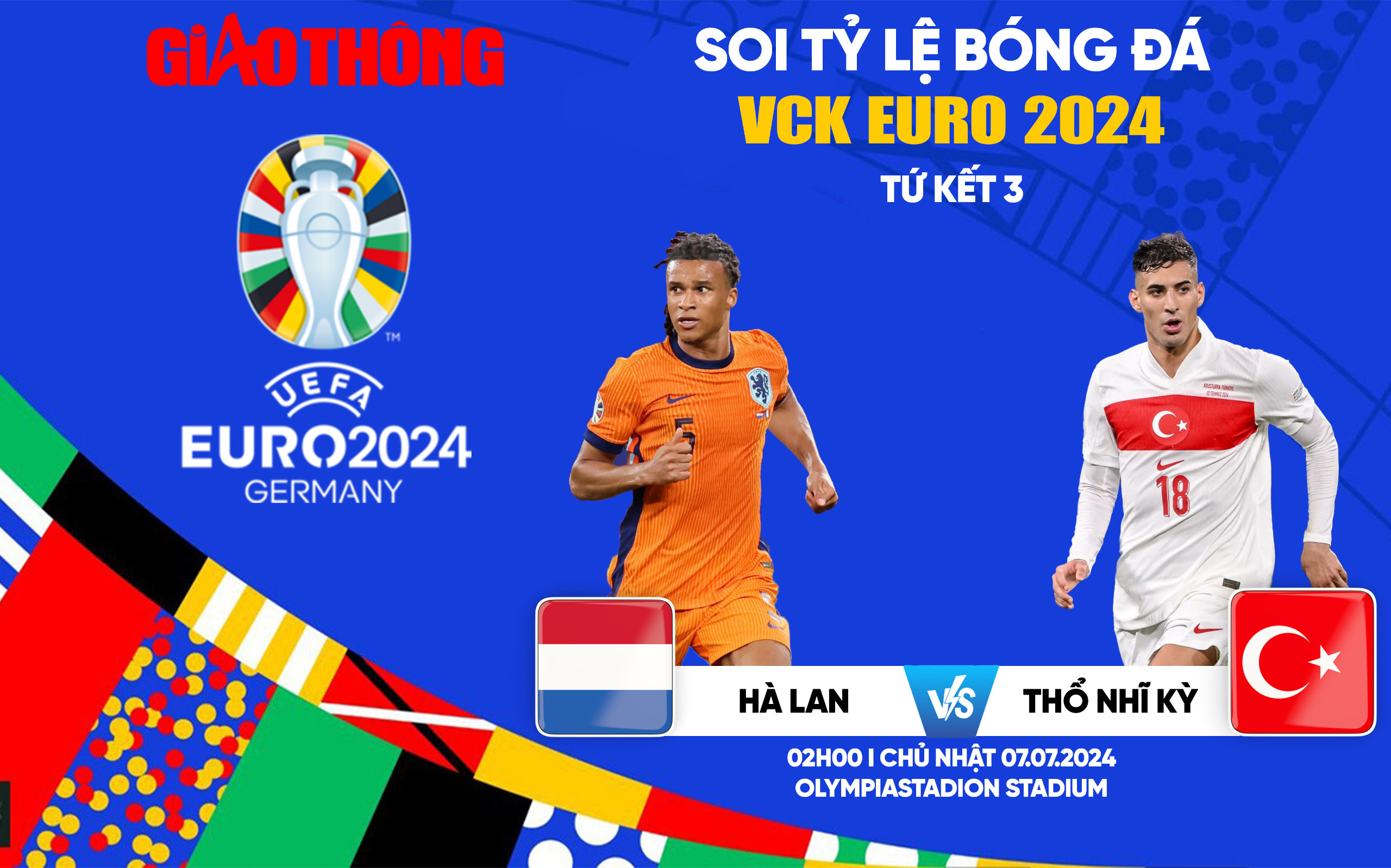 Soi tỷ lệ Hà Lan vs Thổ Nhĩ Kỳ (2h ngày 7/7), tứ kết EURO 2024- Ảnh 1.