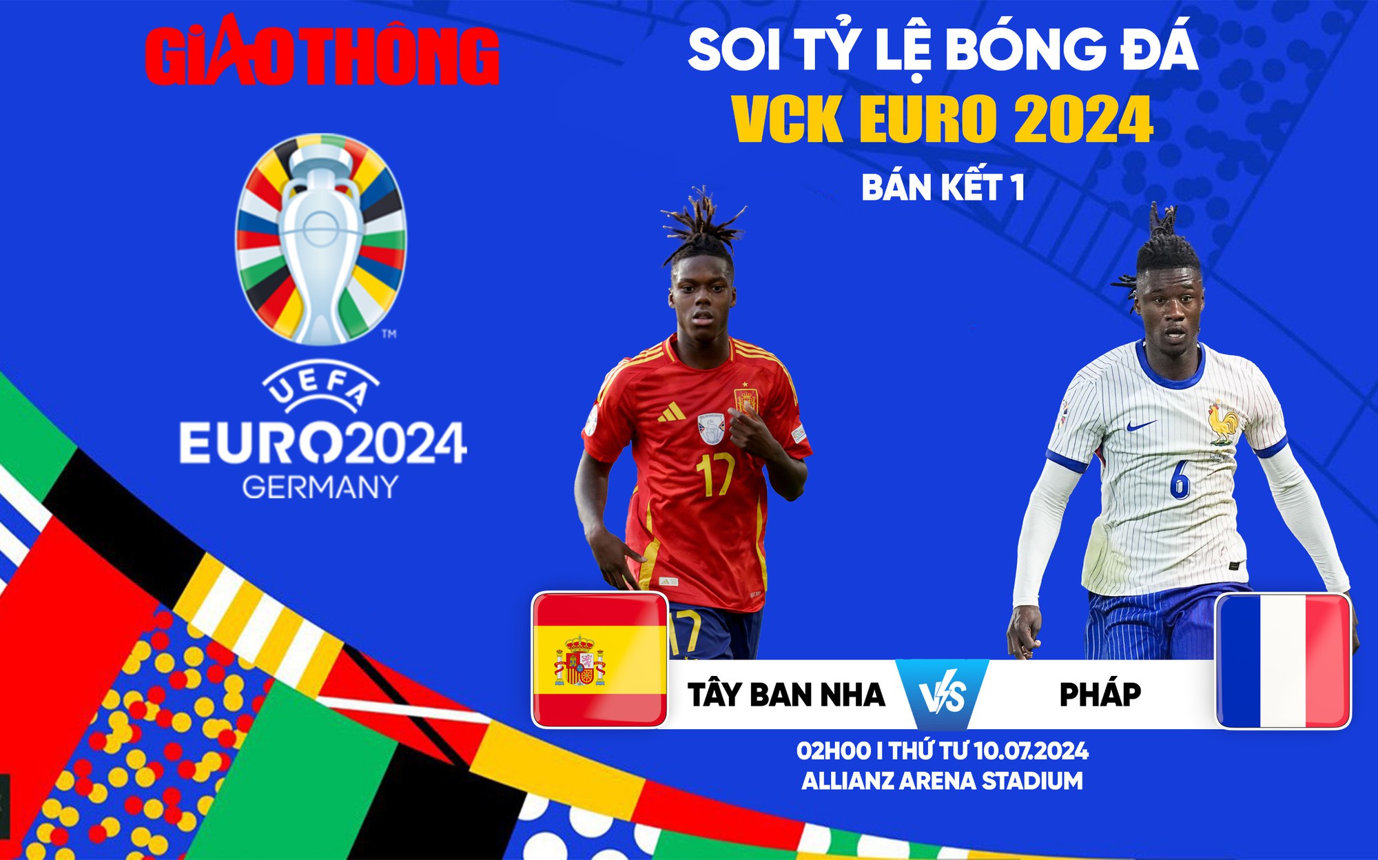 Soi tỷ lệ Tây Ban Nha vs Pháp (2h ngày 10/7), bán kết EURO 2024- Ảnh 1.