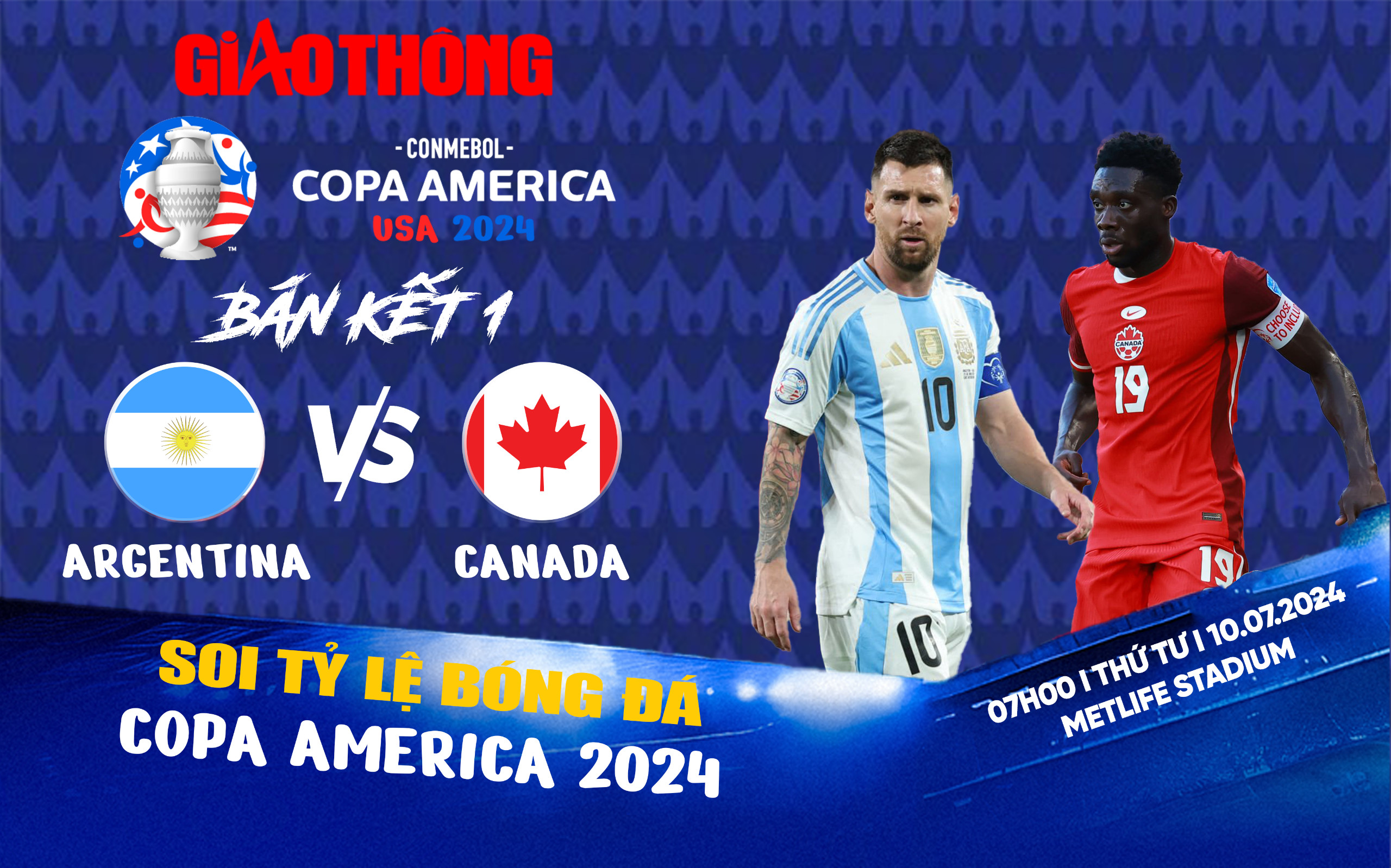 Soi tỷ lệ Argentina vs Canada (7h ngày 10/7), bán kết Copa America 2024- Ảnh 1.