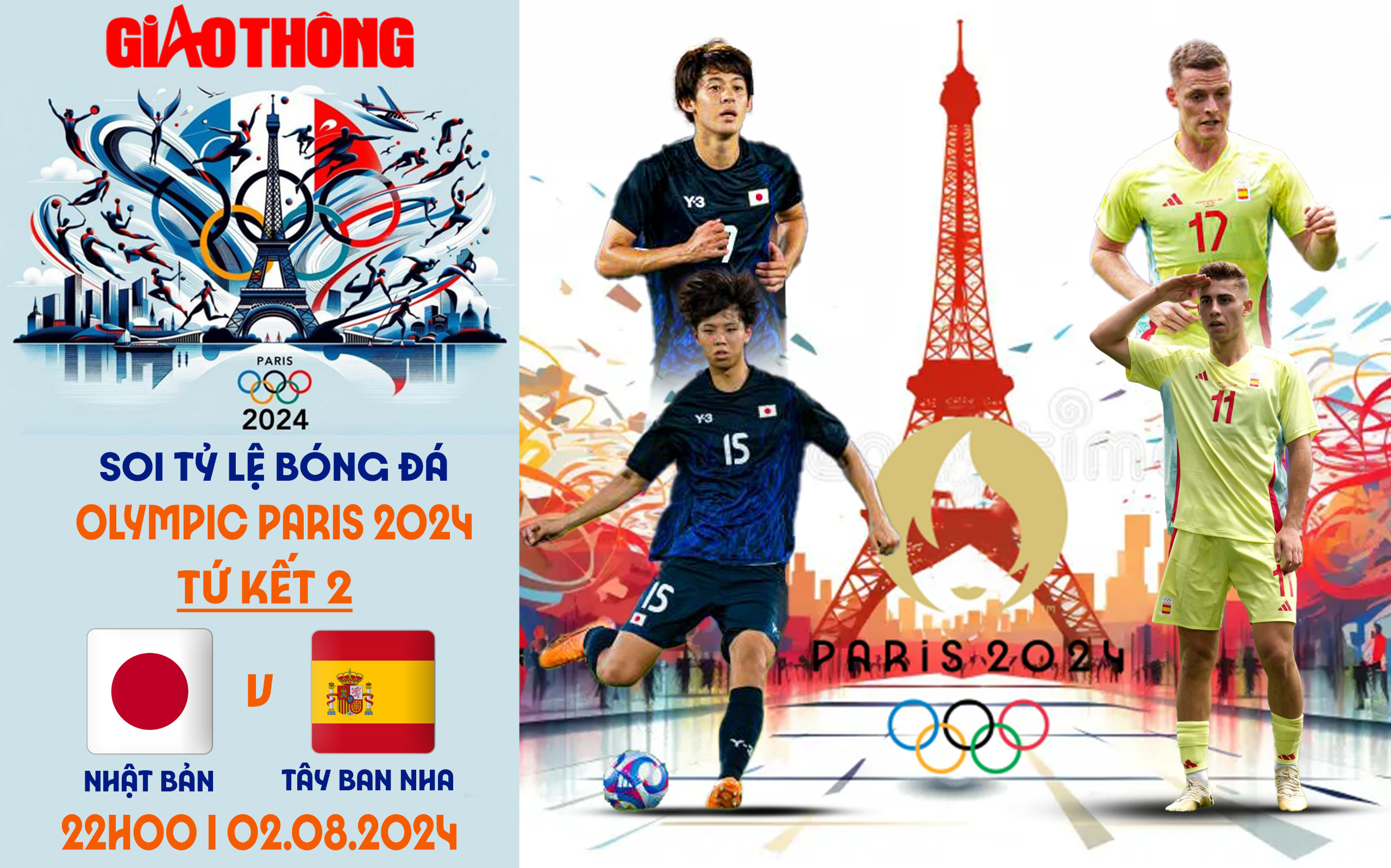 Nhận định, soi tỷ lệ Nhật Bản vs Tây Ban Nha (22h, 2/8), tứ kết bóng đá nam Olympic 2024- Ảnh 1.