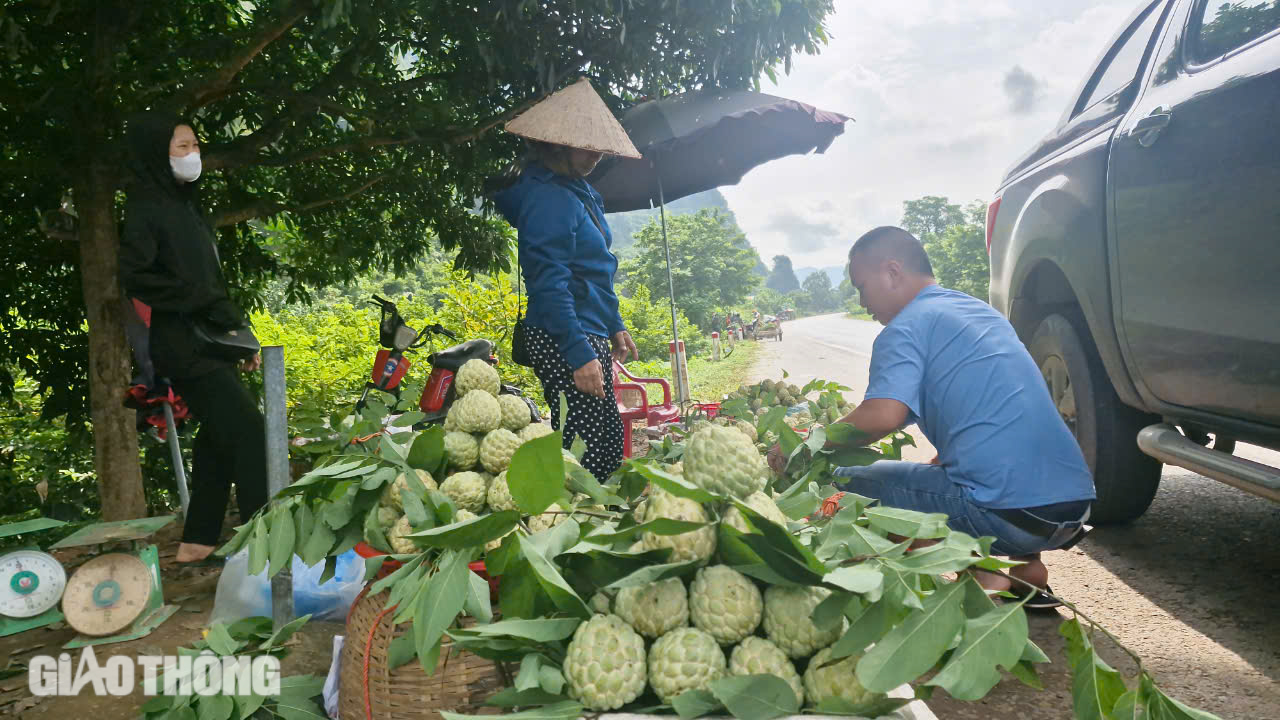 Tận thấy na "ngồi" thúng, "đi" ròng rọc từ núi đá xuống chợ ở Lạng Sơn- Ảnh 10.