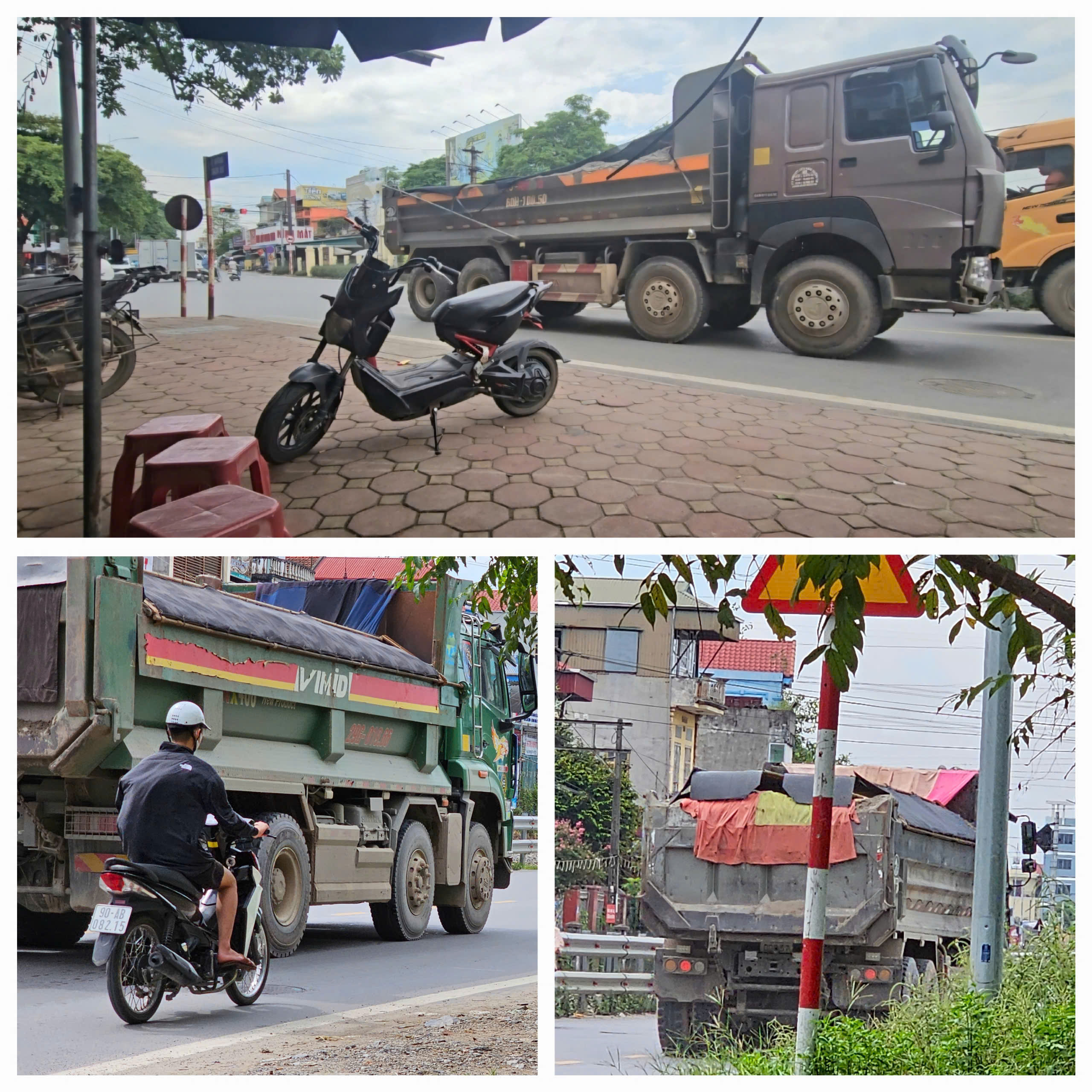 Xe nghi cơi nới rầm rộ chạy trên quốc lộ 1A qua huyện Thường Tín- Ảnh 1.