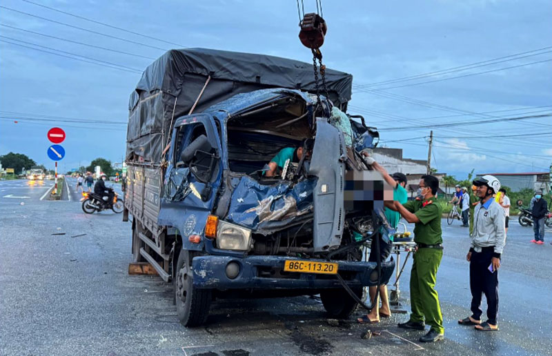 Hiện trường vụ tai nạn.