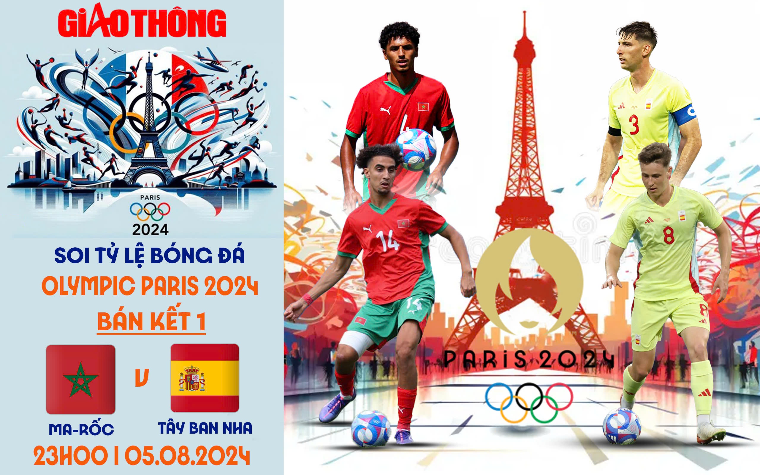 Nhận định, soi tỷ lệ Ma Rốc vs Tây Ban Nha (23h, 5/8), bán kết bóng đá nam Olympic 2024- Ảnh 1.