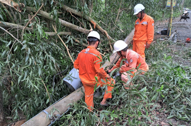 Ngành Điện miền Nam: Cảnh báo nguy cơ mất an toàn điện mùa mưa bão- Ảnh 1.