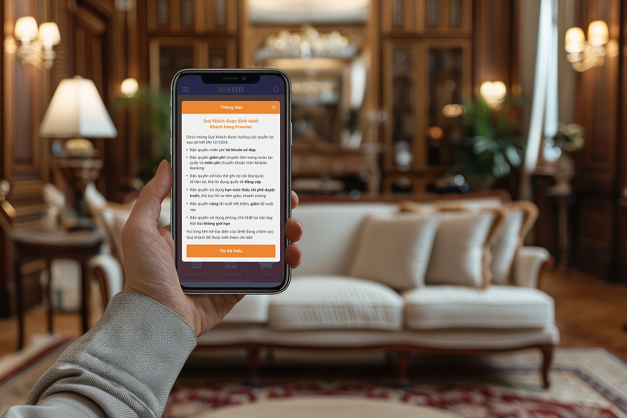 SHB Mobile cập nhật tính năng dành riêng cho khách hàng cao cấp- Ảnh 1.