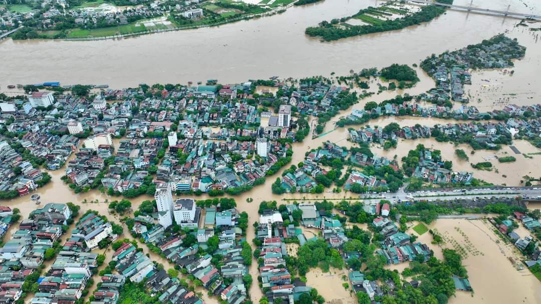 Tuyên Quang: Lũ sông Lô vượt mức báo động 3, gây ngập úng trên diện rộng- Ảnh 1.