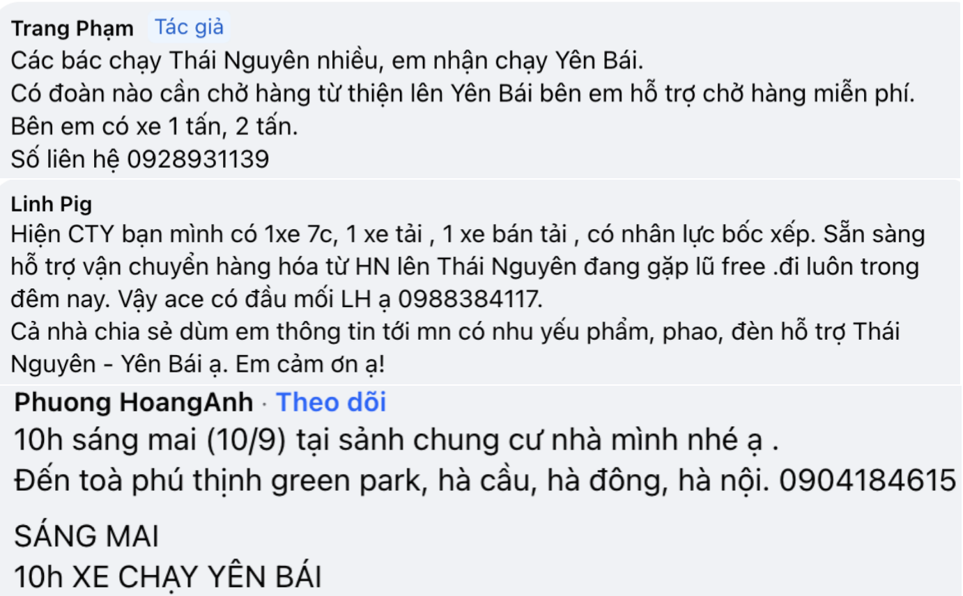 Ấm lòng những chuyến xe 0 đồng gom hàng cứu trợ hướng về tâm lũ- Ảnh 3.