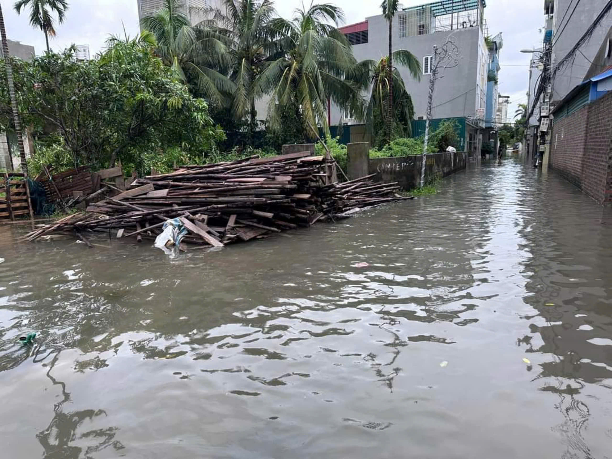 Lũ các sông lên cao, nhiều tuyến phố ở Hải Phòng ngập sâu- Ảnh 5.