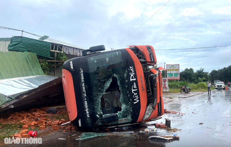 Hiện trường vụ tai nạn.