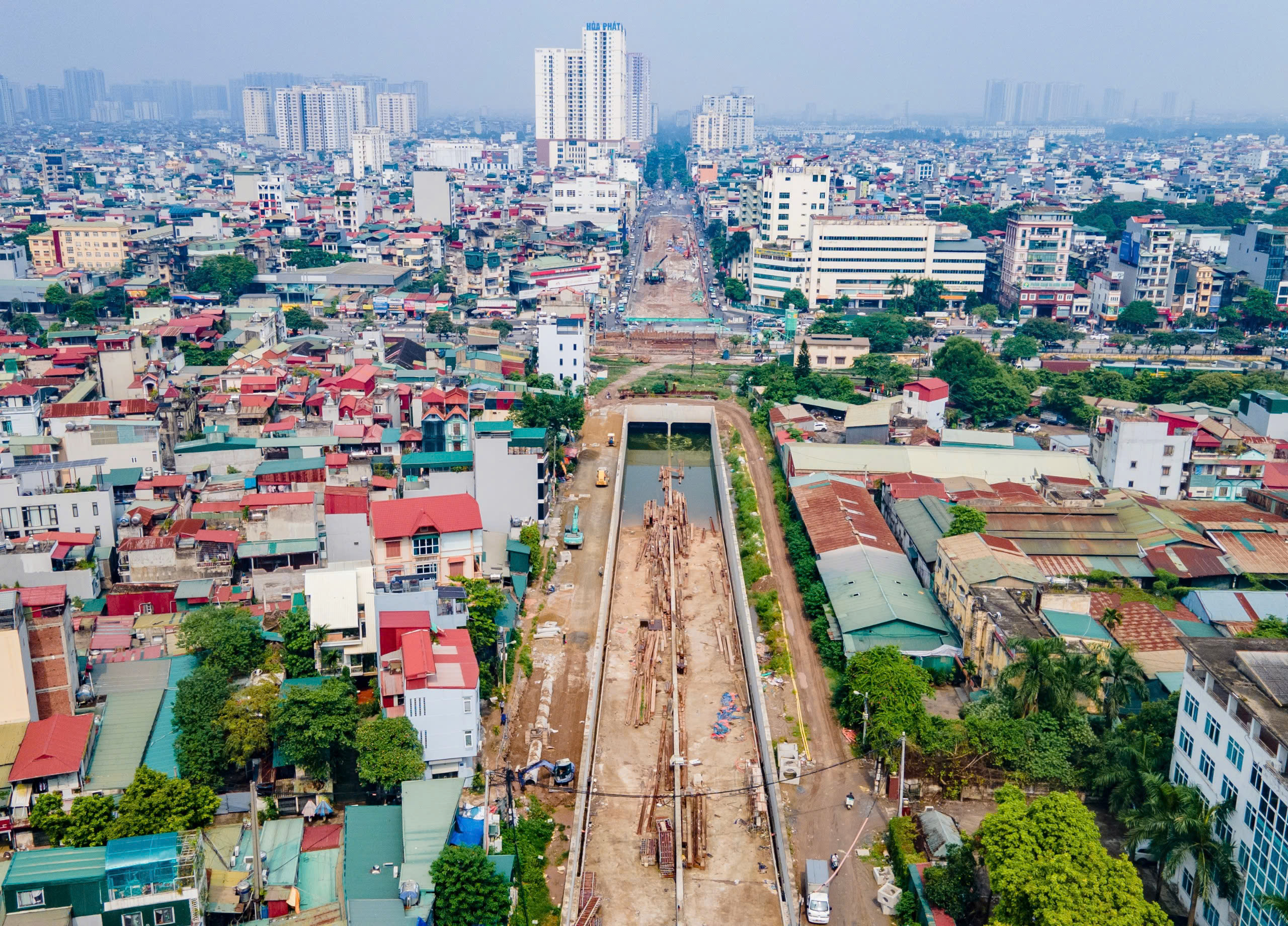 Hà Nội: Nhiều công trình giao thông trọng điểm vẫn thi công cầm chừng vì úng ngập sau bão- Ảnh 25.