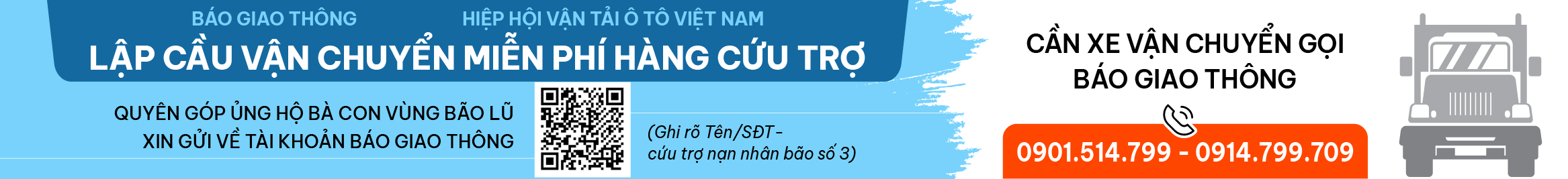 Lần đầu thiết lập cầu vận chuyển miễn phí hàng cứu trợ bão lũ- Ảnh 1.