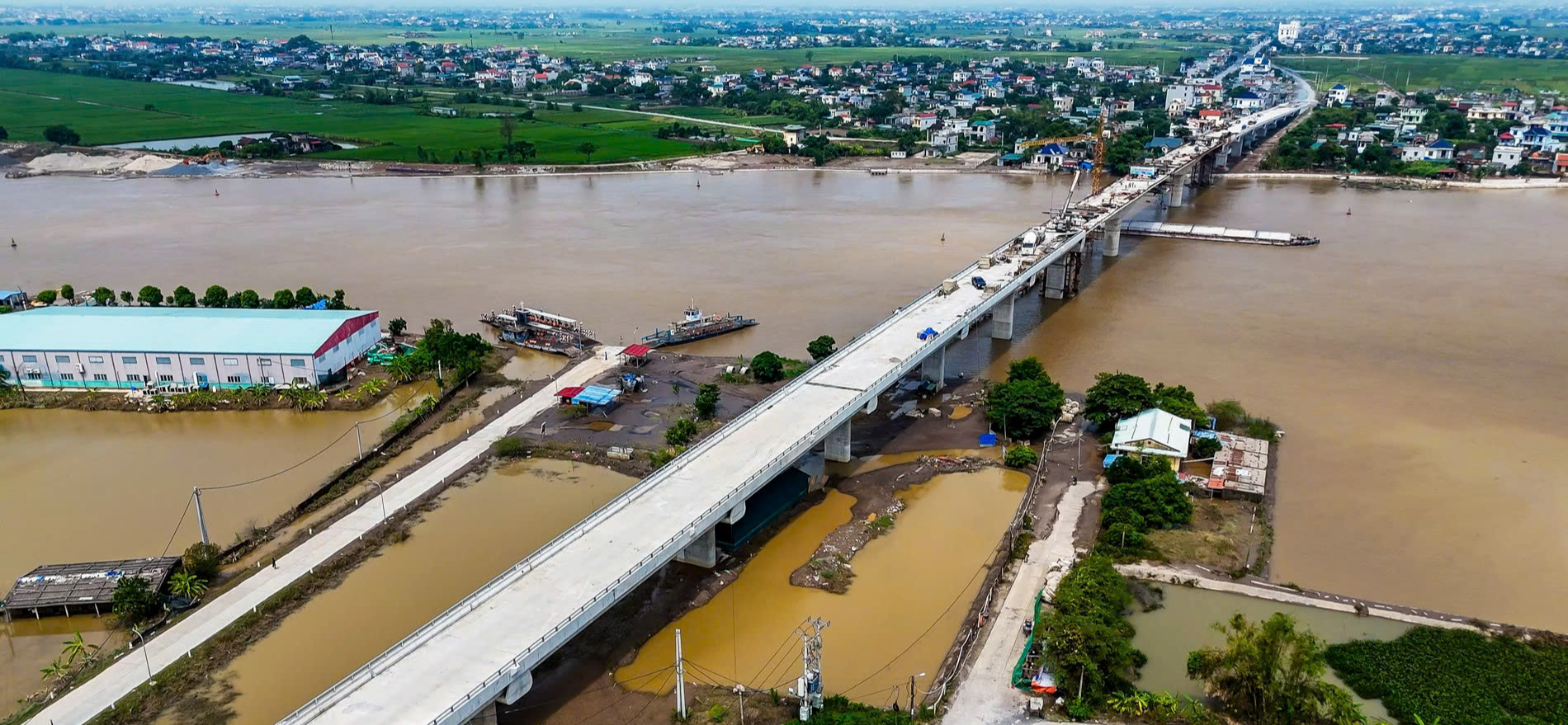 Nam Định hợp long cầu Đống Cao vượt sông Đào- Ảnh 1.