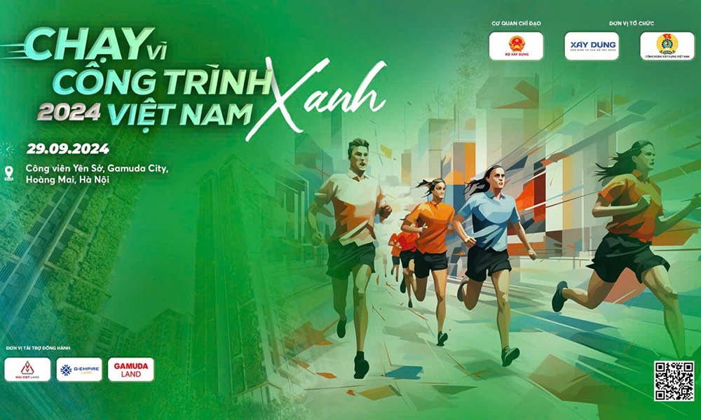 Gần 1.000 VĐV tham dự giải chạy “Vì Công trình xanh Việt Nam năm 2024”- Ảnh 1.