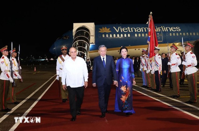 Tổng Bí thư, Chủ tịch nước Tô Lâm tới Cuba, bắt đầu chuyến thăm cấp Nhà nước- Ảnh 1.