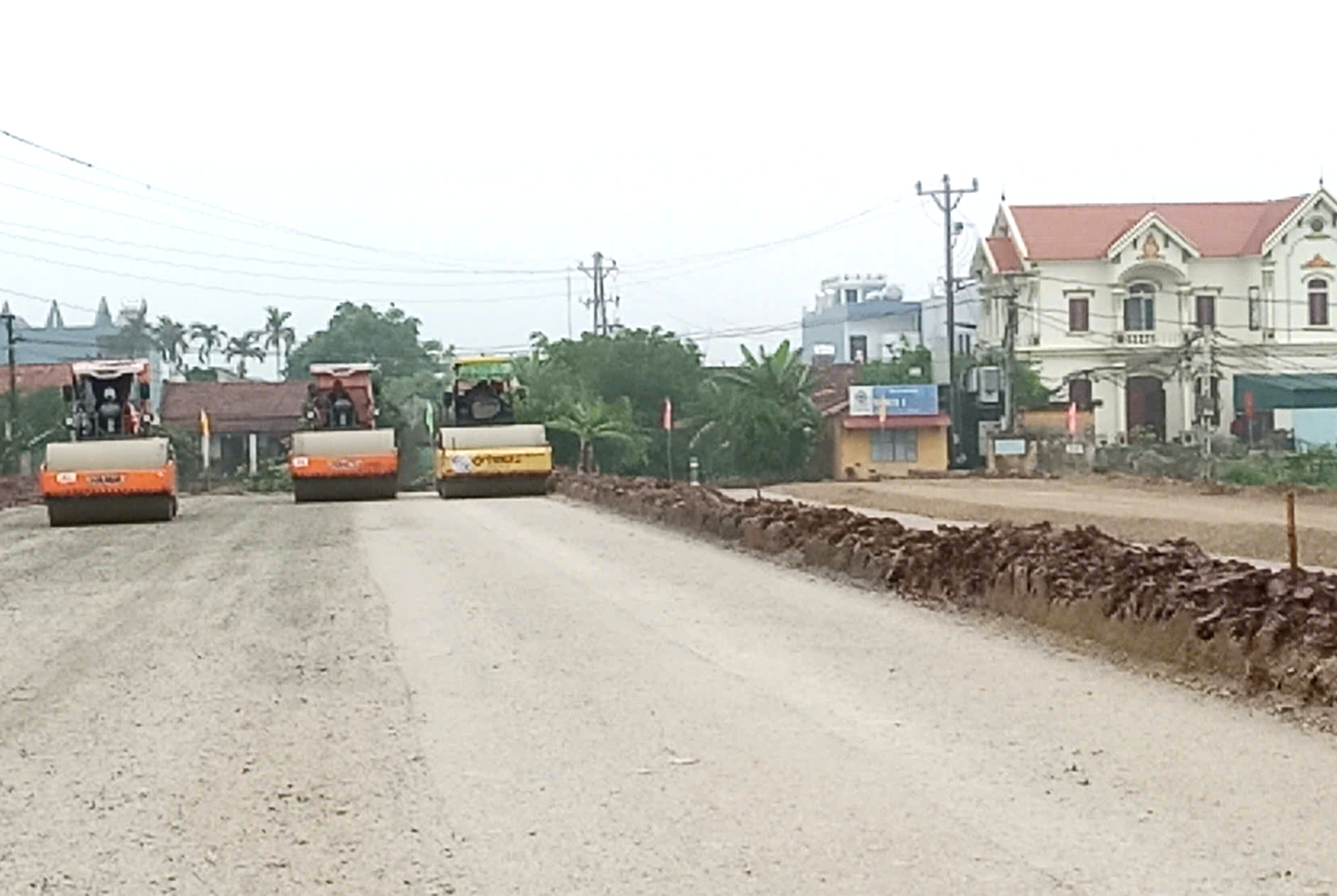 Tăng tốc thi công dự án đường trục phát triển dài 46km ở Nam Định- Ảnh 9.