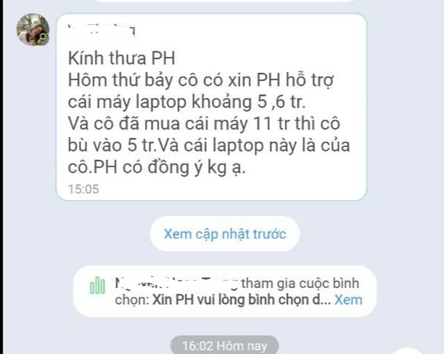 Tạm ngưng phân lớp cô giáo "dỗi" phụ huynh không đồng ý mua laptop- Ảnh 2.