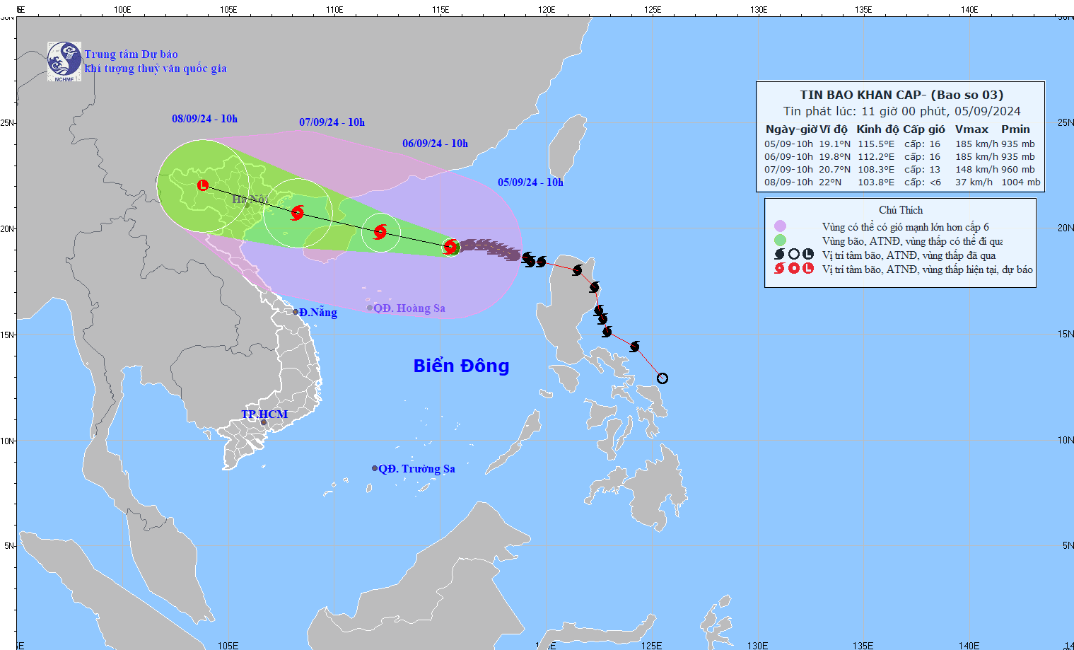 Đề nghị Trung Quốc, Philippines hỗ trợ tàu thuyền Việt Nam tránh siêu bão Yagi- Ảnh 1.