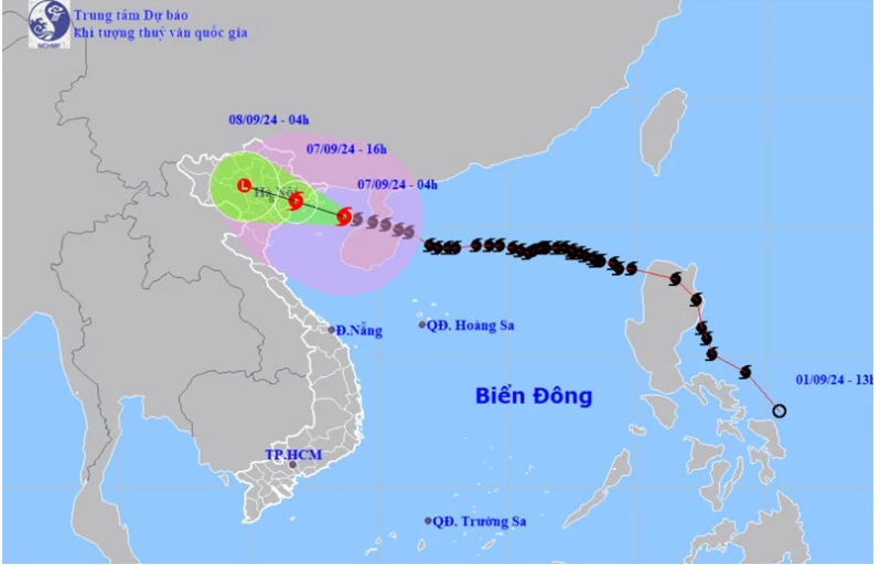 Từng giờ cập nhật siêu bão số 3 Yagi đổ bộ vào Việt Nam- Ảnh 1.