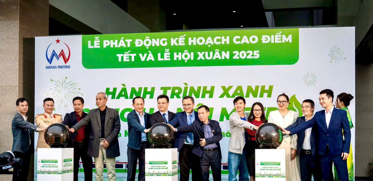 Hanoi Metro phát động "Hành trình xanh" dịp tết Ất Tỵ- Ảnh 1.