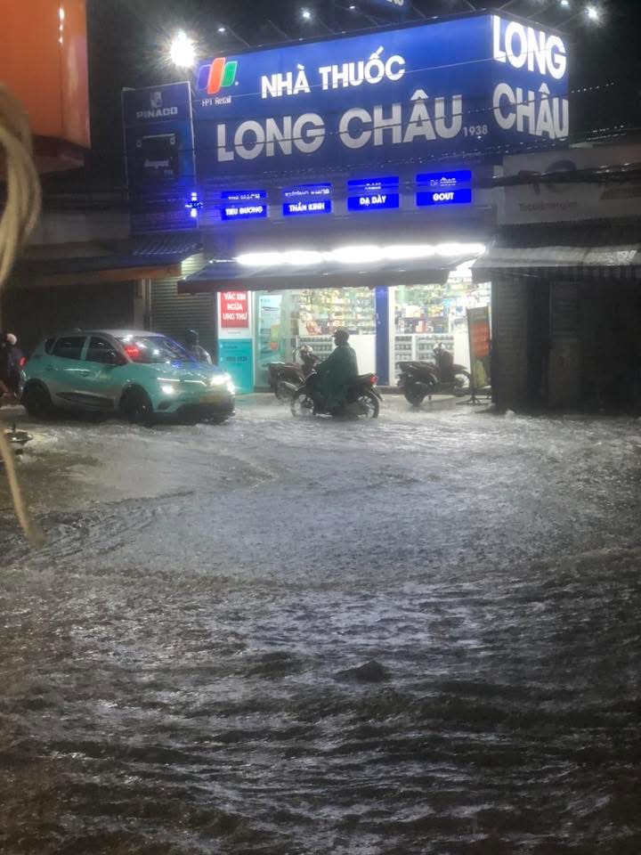 Mưa lớn kèm gió mạnh, nhiều tuyến đường ở Đồng Nai ngập sâu- Ảnh 5.