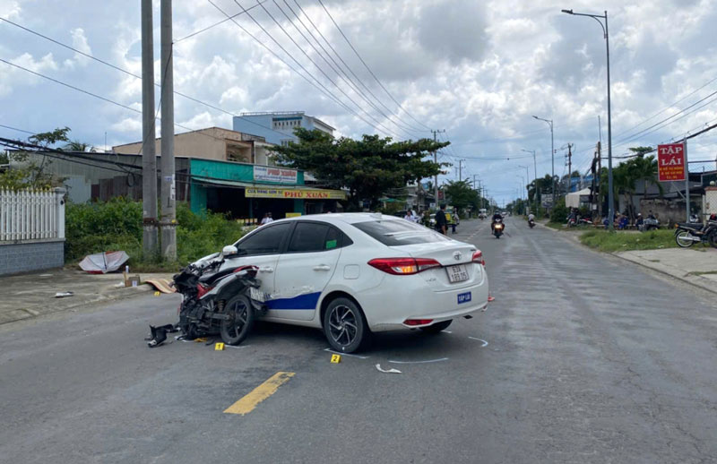 Hiện trường vụ tai nạn - Ảnh: Chu Trinh. Hiện trường vụ tai nạn - Ảnh: Chu Trinh.