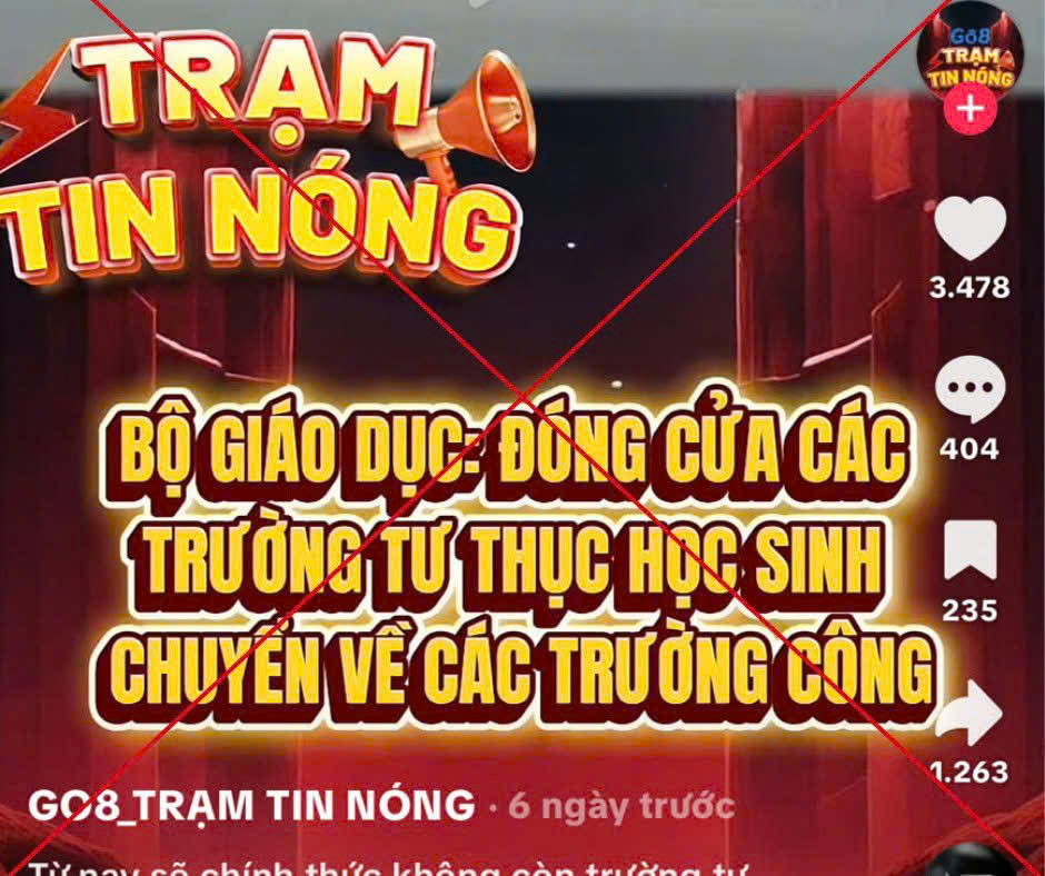Bộ Giáo dục và Đào tạo bác tin đồn giải thể trường ngoài công lập- Ảnh 2. Bộ Giáo dục và Đào tạo bác tin đồn giải thể trường ngoài công lập- Ảnh 2.