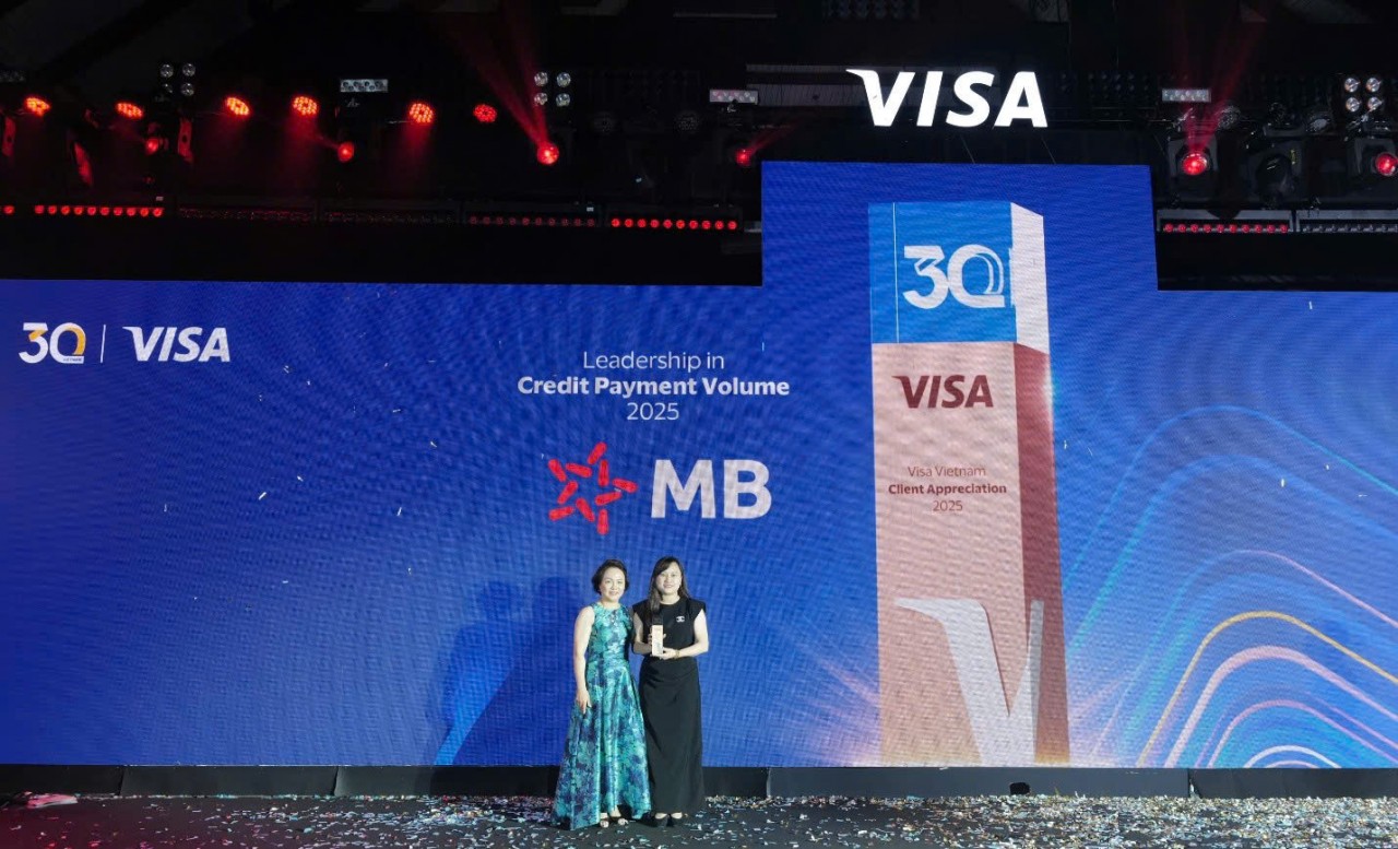 MB nhận bốn giải thưởng danh giá từ Visa- Ảnh 1. MB nhận bốn giải thưởng danh giá từ Visa- Ảnh 1.
