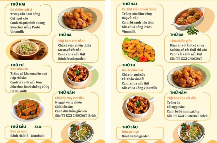 Khi bữa ăn bán trú "ngon như cơm nhà"- Ảnh 2. Khi bữa ăn bán trú "ngon như cơm nhà"- Ảnh 2.