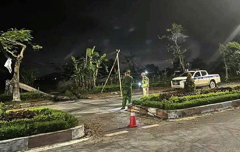 Hiện trường vụ tai nạn khiến ông L tử vong. Hiện trường vụ tai nạn khiến ông L tử vong.