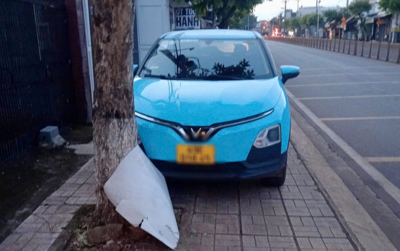 CSGT Đồng Nai xử phạt tài xế taxi dừng, đỗ xe trên vỉa hè từ tin báo của người dân- Ảnh 1. CSGT Đồng Nai xử phạt tài xế taxi dừng, đỗ xe trên vỉa hè từ tin báo của người dân- Ảnh 1.
