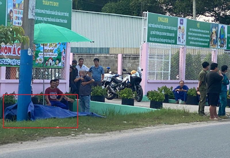 Hiện trường vụ tai nạn thương tâm - Ảnh: AH.