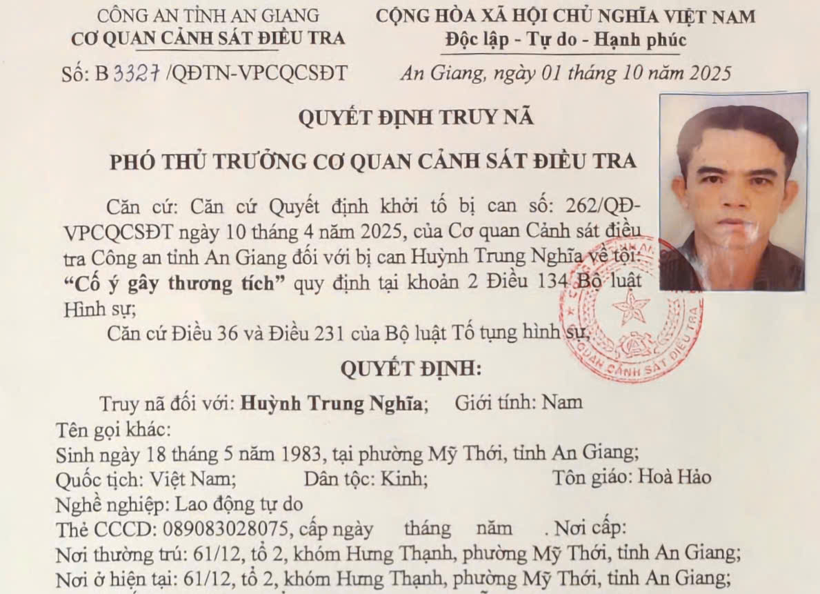 Truy nã gã đàn ông đâm chết chủ nhà vì bị nhắc nhở không được đập ly trong lúc nhậu- Ảnh 1.