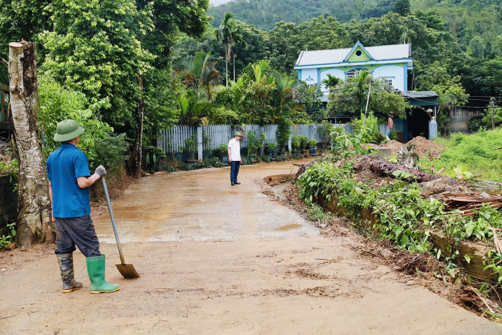 Hà Nội: Công an, bộ đội xuống đồng gặt lúa giúp dân sau mưa bão- Ảnh 8.