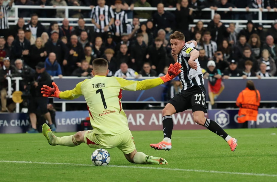 Harvey Barnes tỏa sáng, Newcastle vùi dập Benfica tại Champions League- Ảnh 2.