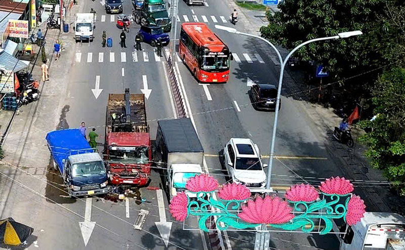 Hiện trường vụ tai nạn. Hiện trường vụ tai nạn.