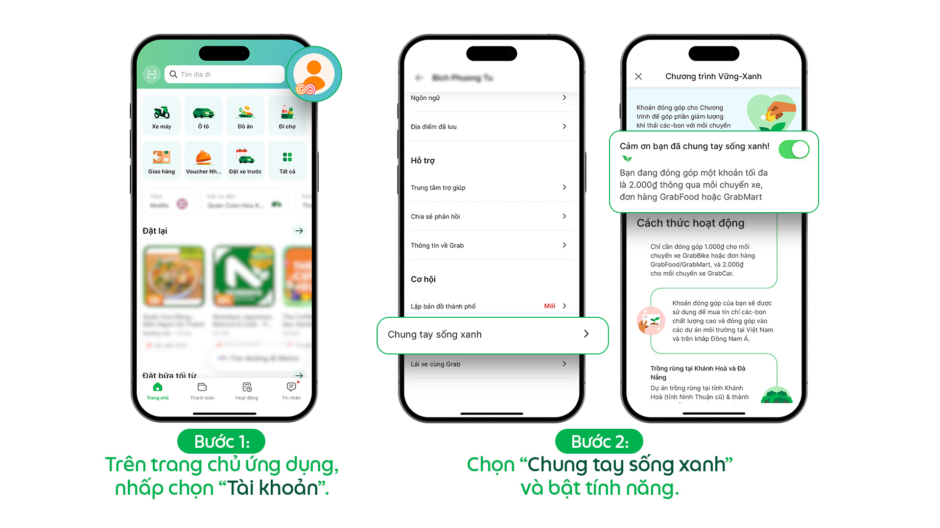 Grab khởi động Chương trình "Vững-Xanh", thúc đẩy chuyển đổi xanh và bảo vệ môi trường- Ảnh 2. Grab khởi động Chương trình "Vững-Xanh", thúc đẩy chuyển đổi xanh và bảo vệ môi trường- Ảnh 2.