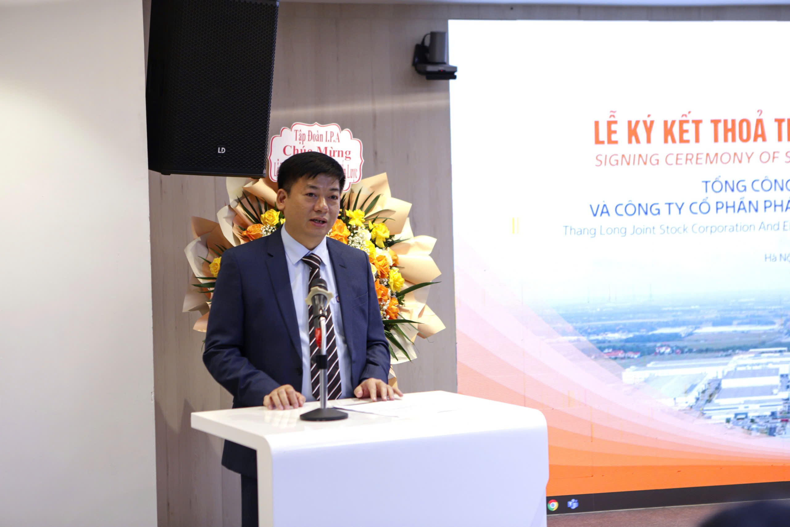 Tổng công ty Thăng Long hợp tác phát triển hạ tầng khu công nghiệp xanh, thông minh- Ảnh 1. Tổng công ty Thăng Long hợp tác phát triển hạ tầng khu công nghiệp xanh, thông minh- Ảnh 1.