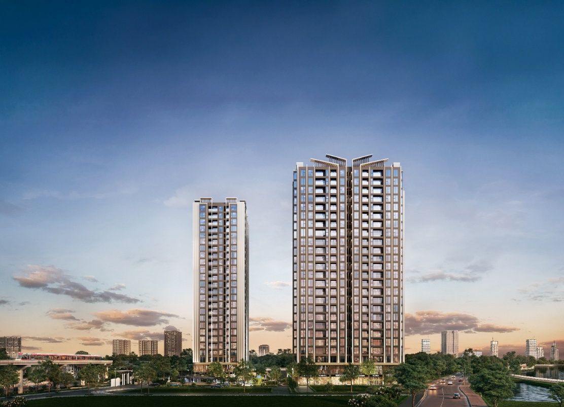 A tall buildings in a city  Description automatically generated