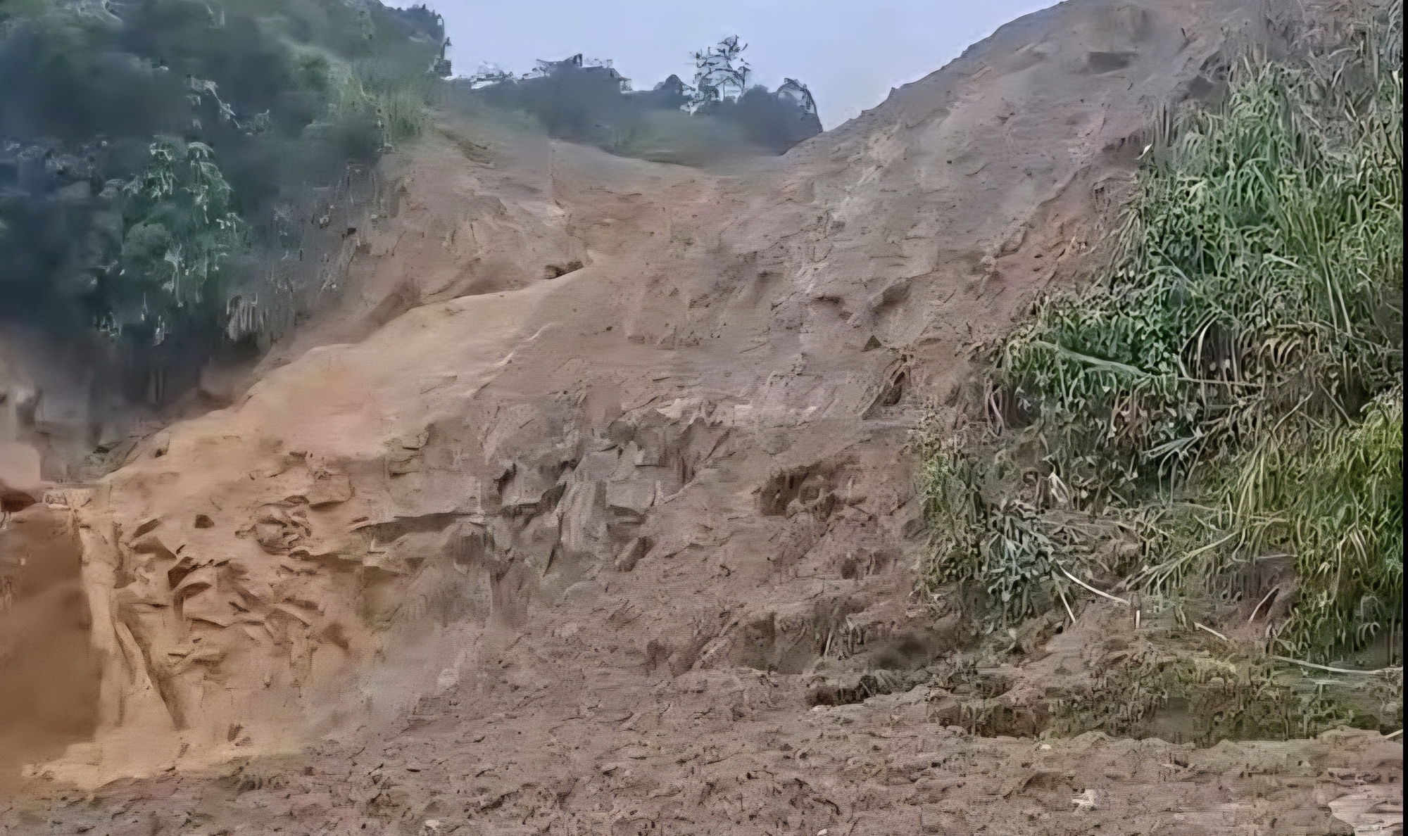 Núi nổ vang rền và lũ bùn kéo dài 3km ở vùng miền núi Quảng Ngãi- Ảnh 2. Núi nổ vang rền và lũ bùn kéo dài 3km ở vùng miền núi Quảng Ngãi- Ảnh 2.