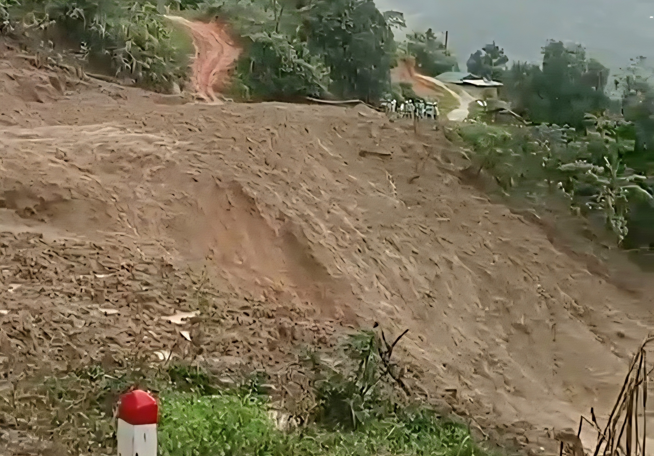 Núi nổ vang rền và lũ bùn kéo dài 3km ở vùng miền núi Quảng Ngãi- Ảnh 6. Núi nổ vang rền và lũ bùn kéo dài 3km ở vùng miền núi Quảng Ngãi- Ảnh 6.