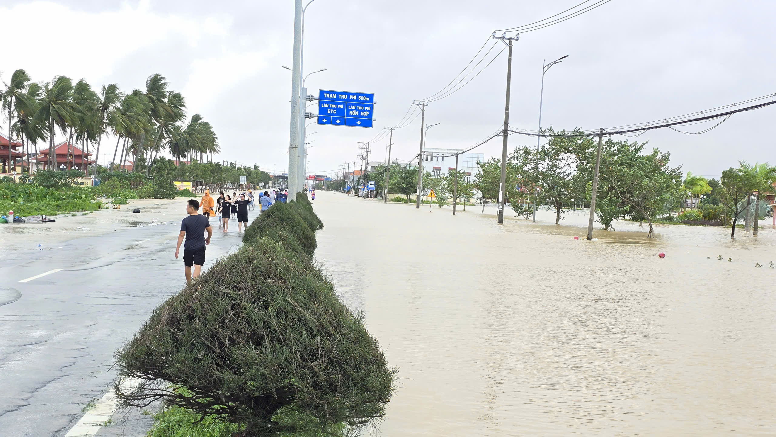 QL1A qua Đà Nẵng ngập sâu, đường Hồ Chí Minh tiếp tục sạt lở- Ảnh 6. QL1A qua Đà Nẵng ngập sâu, đường Hồ Chí Minh tiếp tục sạt lở- Ảnh 6.