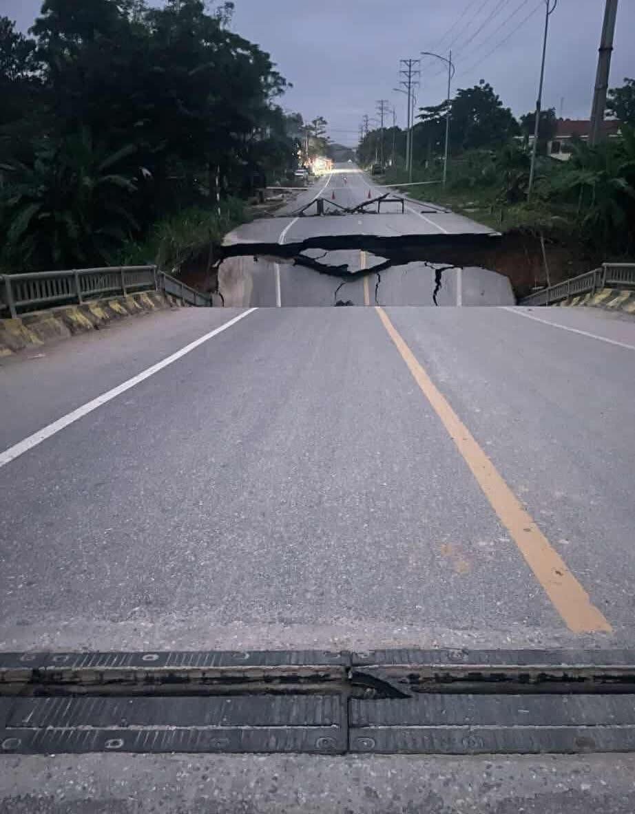 Tuyên Quang: Sập mố cầu Tát Luông, xã Nà Hang- Ảnh 1.